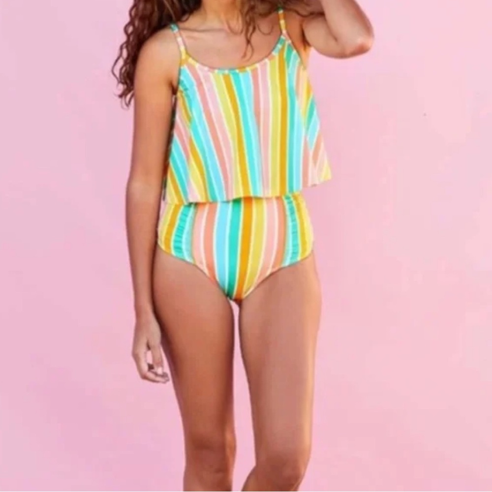 Matilda Jane Multicolor Striped Swim Set